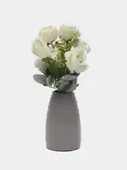 Белый цветы искусственные "Розы крупные"