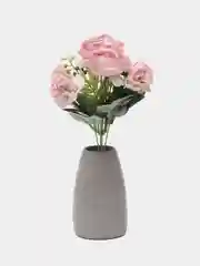 Розовый цветы искусственные "Розы крупные"