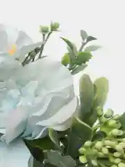 Голубой цветы искусственные "Камелии"