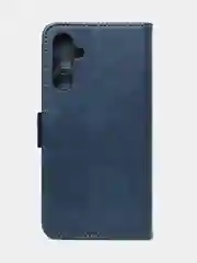 Синий чехол-книжка для Samsung A15 из высококачественной искусственной кожи