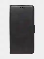 Черный чехол-книжка для Samsung A15 из высококачественной искусственной кожи