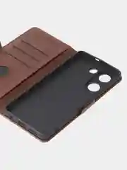 Коричневый чехол-книжка GQ Lite для Tecno Camon 20 (4G) / Camon 20 Pro (4G) из высококачественной кожи
