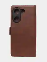 Коричневый чехол-книжка GQ Lite для Tecno Camon 20 (4G) / Camon 20 Pro (4G) из высококачественной кожи