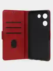 Красный чехол-книжка GQ Lite для Tecno Camon 20 (4G) / Camon 20 Pro (4G) из высококачественной кожи