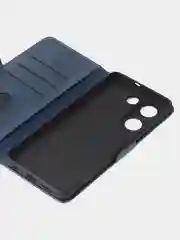 Синий чехол-книжка GQ Lite для Tecno Camon 20 (4G) / Camon 20 Pro (4G) из высококачественной кожи