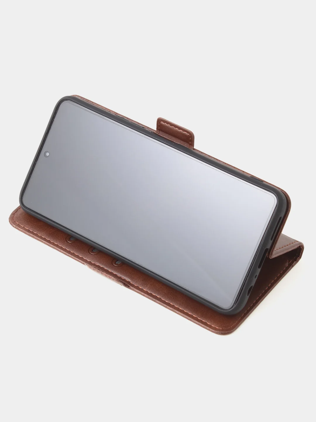 Коричневый чехол-книжка GQ Lite для Tecno Camon 20 (4G) / Camon 20 Pro (4G) из высококачественной кожи