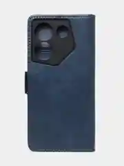 Синий чехол-книжка GQ Lite для Tecno Camon 20 Pro (5G) из высококачественной кожи