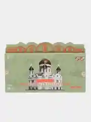 Белый сборная модель из картона без клея и ножниц "Москва в миниатюре"