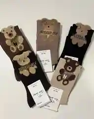 Носки женские с мишкой