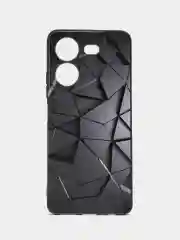 Зелёный хаки силиконовый чехол для Tecno POVA 5, с принтом, с рисунком, Техно Пова 5
