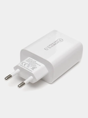 Зарядное устройство 3 USB + PD20W Type-C, QC3/V2