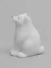 Терракотовый белый медведь