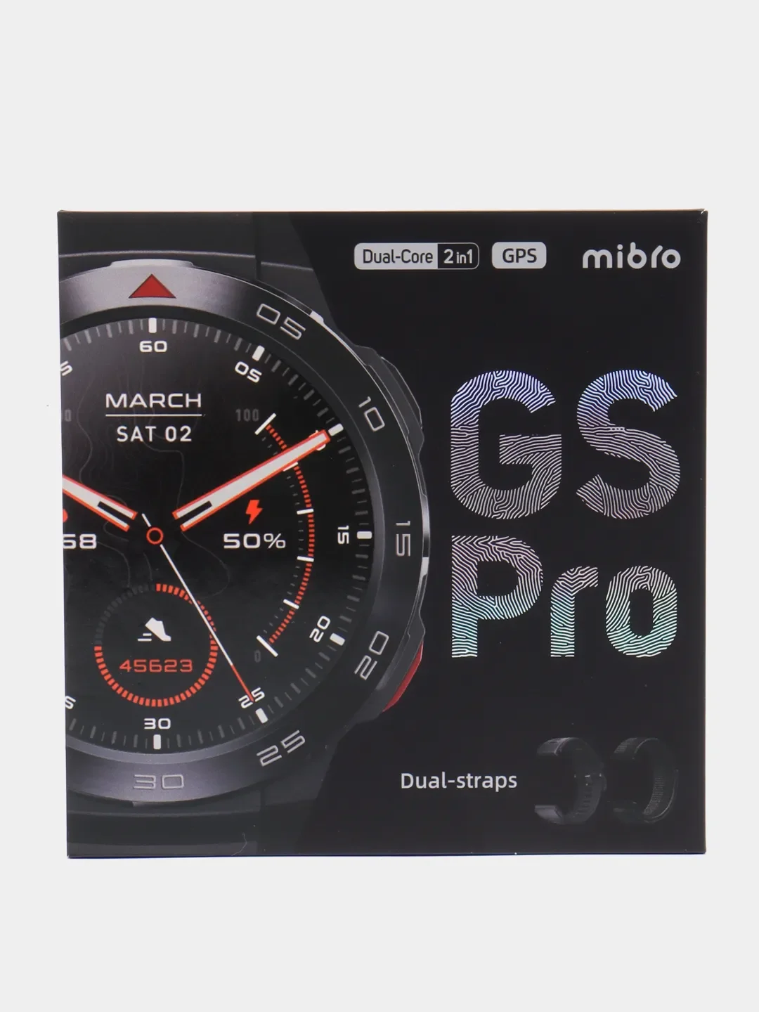 Черный умные часы Xiaomi Mibro GS Pro, XPAW013
