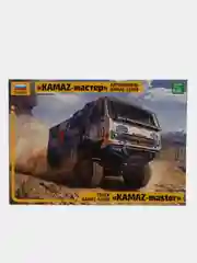 Белый сборная модель КАМАЗ-43509 "KAMAZ-мастер", масштаб 1:35, 1:43, пластик