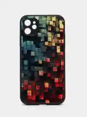 Бежевый чехол на айфон 11, Абстракция, Линии, Грани, 6 принтов, чехол на iPhone 11