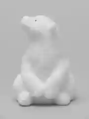 Серебряный белый медведь