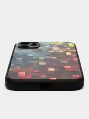 Багровый чехол на айфон 11, Абстракция, Линии, Грани, 6 принтов, чехол на iPhone 11
