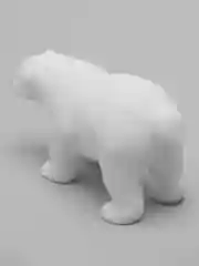 Серый белый медведь
