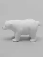 Серый меланж белый медведь
