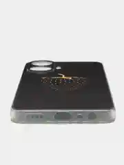 Разноцветный силиконовый чехол на Realme C55 (Реалми C55), прозрачный, с рисунком, защита камеры
