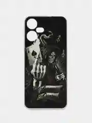 Оливковый чехол на Tecno Pova Neo 3 (Текно Пова Нео 3), прозрачный, с рисунком, защита камеры
