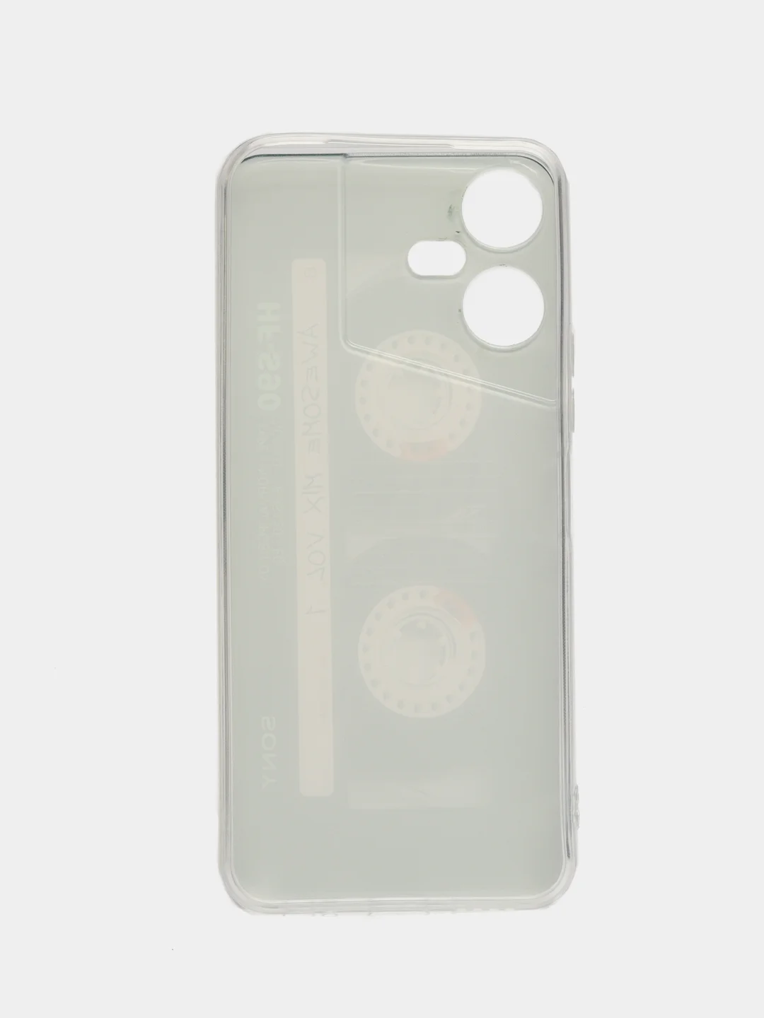Хром чехол на Tecno Pova Neo 3 (Текно Пова Нео 3), прозрачный, с рисунком, защита камеры
