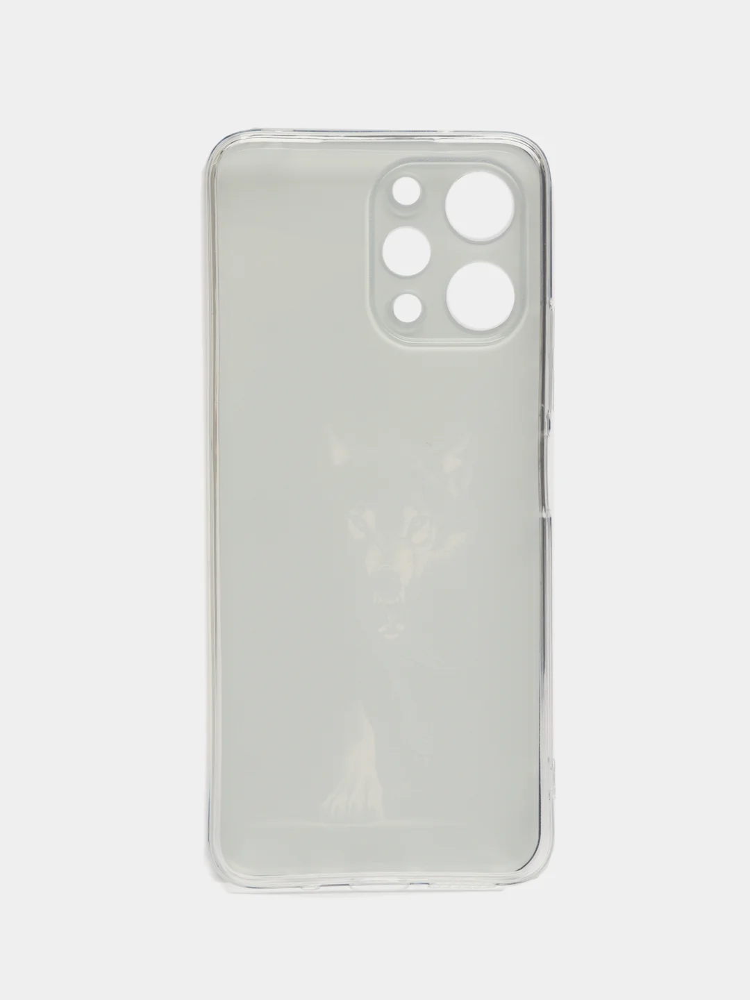 Серый меланж силиконовый чехол на Xiaomi Redmi 12 (Редми 12), прозрачный, с рисунком, защита камеры