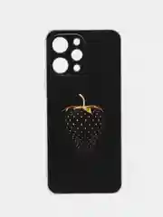 Разноцветный силиконовый чехол на Xiaomi Redmi 12 (Редми 12), прозрачный, с рисунком, защита камеры