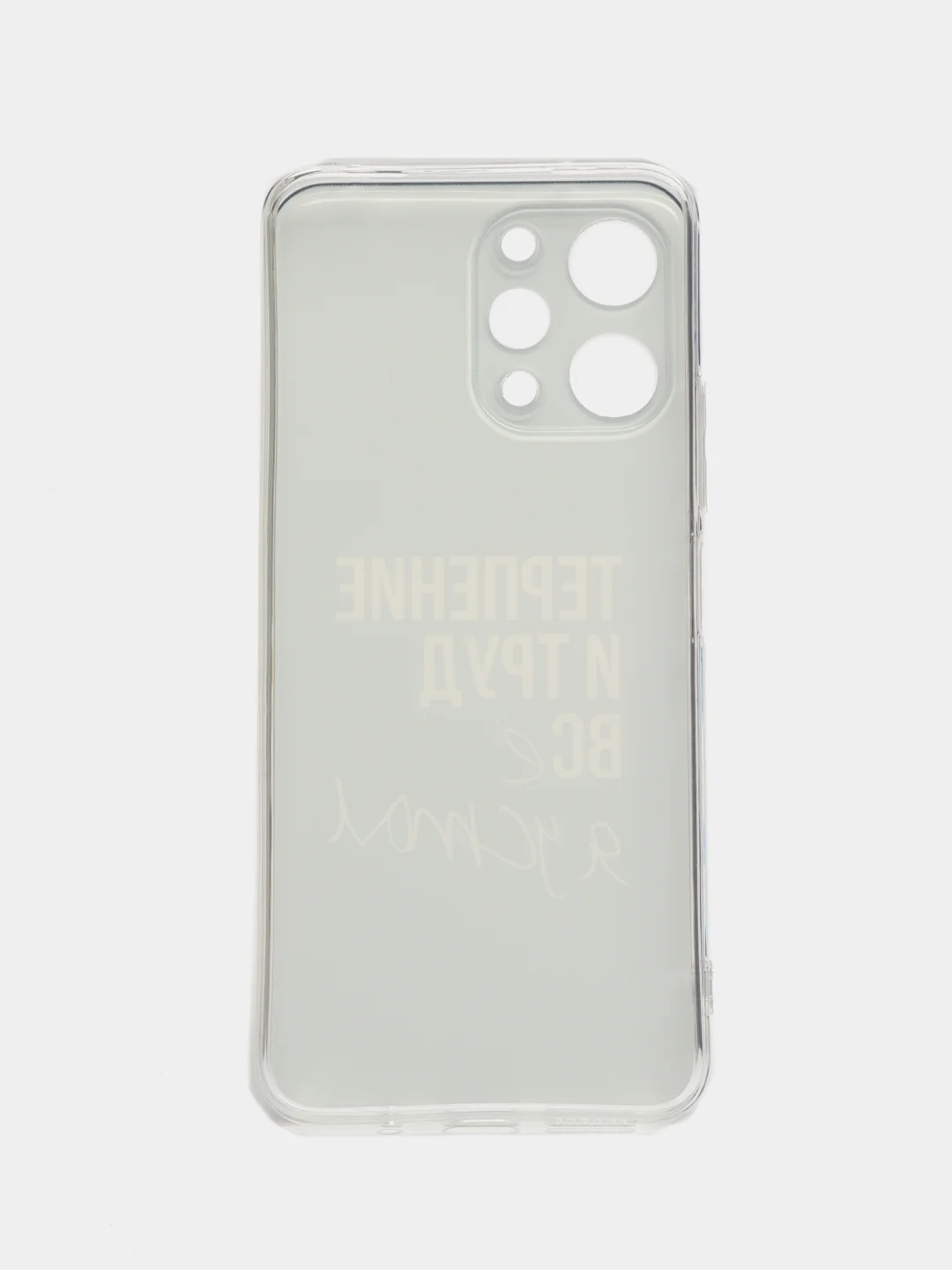 Тёмно-коричневый силиконовый чехол на Xiaomi Redmi 12 (Редми 12), прозрачный, с рисунком, защита камеры