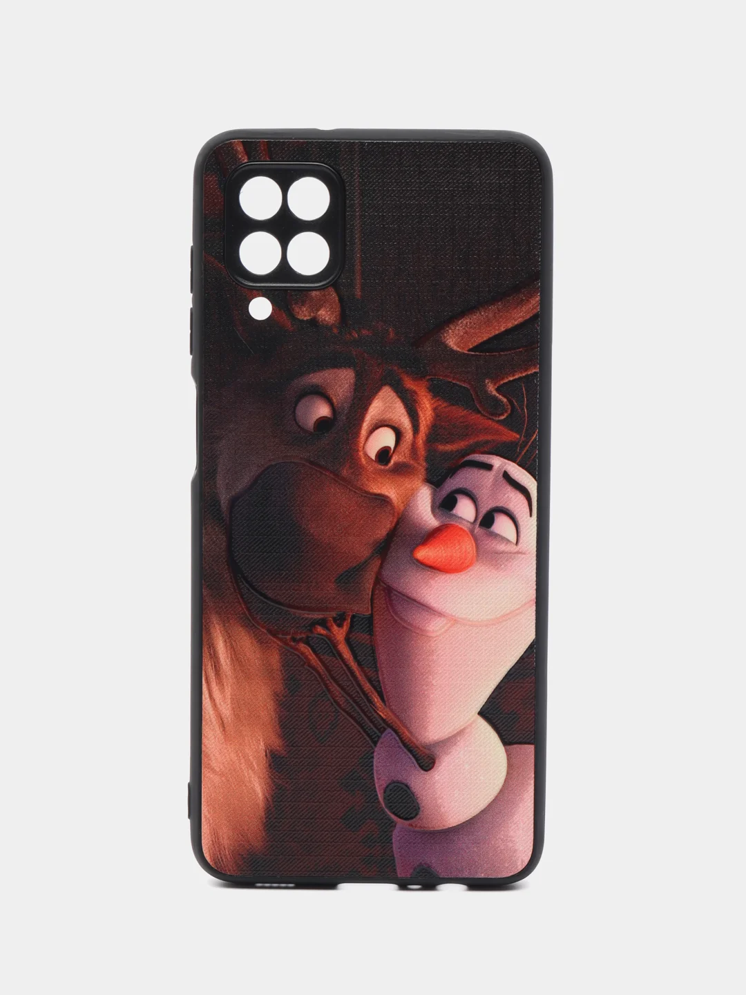 Коричневый чехол на Samsung Galaxy A12 и Samsung Galaxy M12 (Самсунг Галакси А12 и М12), с рисунком