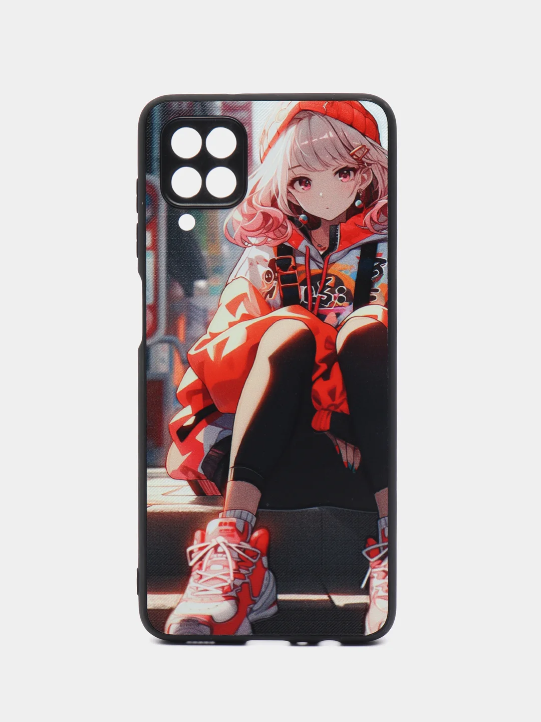 Рыжий чехол на Samsung Galaxy A12 и Samsung Galaxy M12 (Самсунг Галакси А12 и М12), с рисунком
