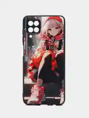 Рыжий чехол на Samsung Galaxy A12 и Samsung Galaxy M12 (Самсунг Галакси А12 и М12), с рисунком