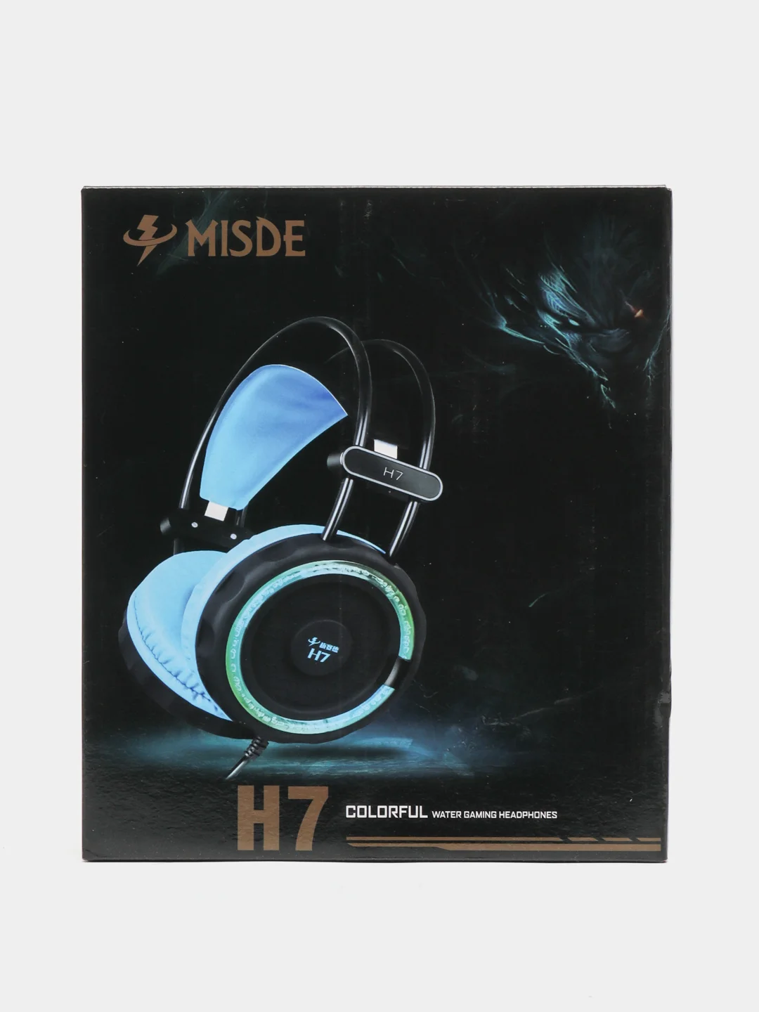 Игровые наушники Misde H7, с микрофоном и подсветкой