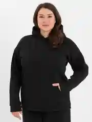 Черный спортивный костюм женский, с брюками палаццо