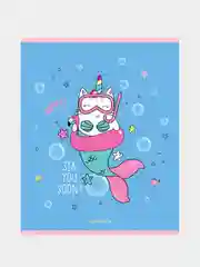 Синий тетрадь 48 листов, котята