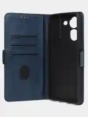 Синий чехол-книжка GQ Lite для Tecno Pova 5 из высококачественной кожи