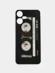 Хром чехол на Tecno Pova Neo 3 (Текно Пова Нео 3), прозрачный, с рисунком, защита камеры