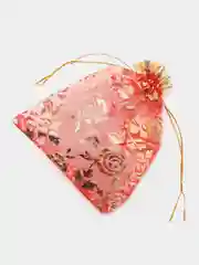 Красный мешочек из органзы