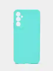 Бирюзовый чехол для Samsung Galaxy A34 / Самсунг Галакси А34, силиконовый, цветной, матовый