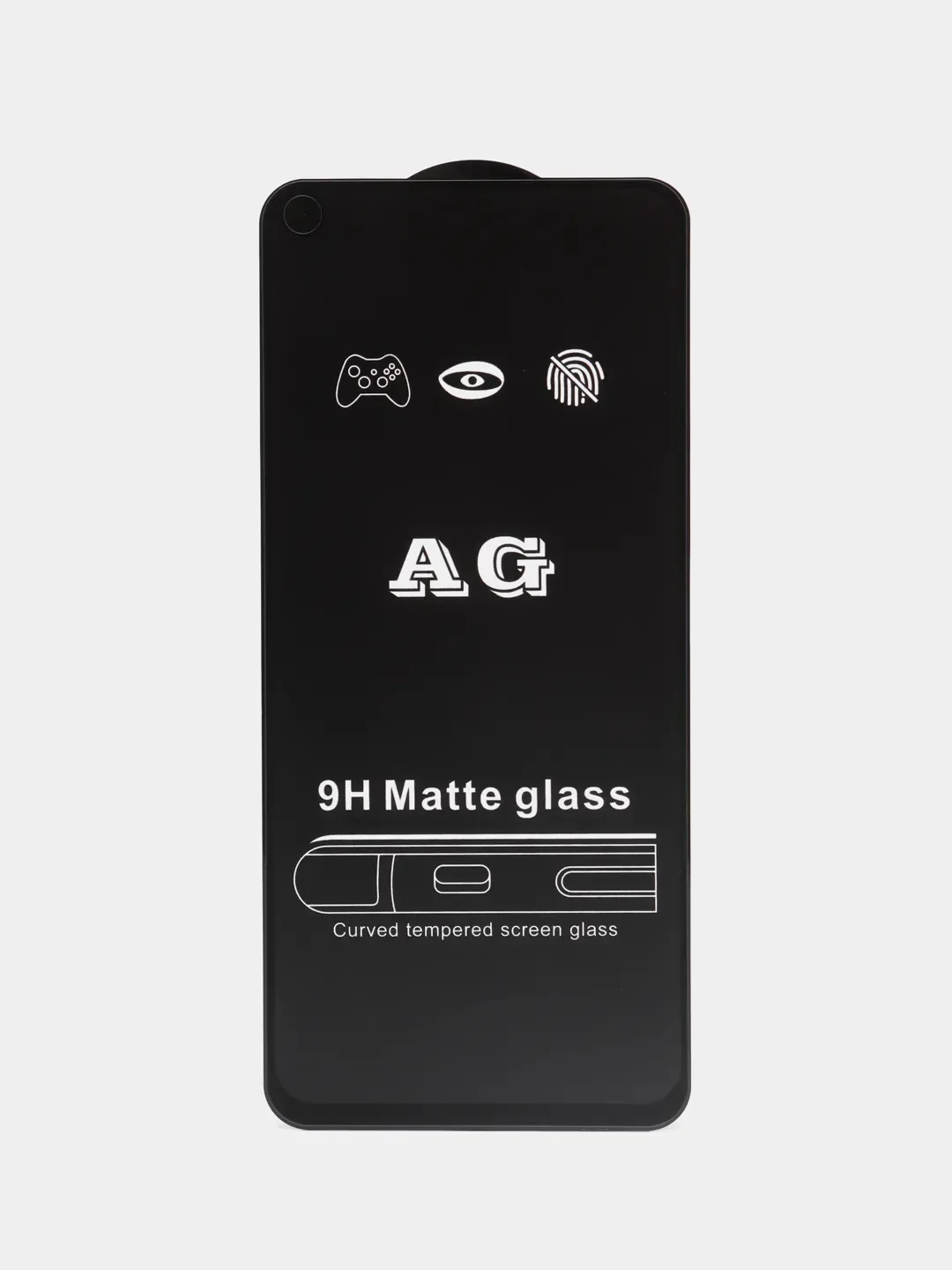 Черный защитное матовое стекло для Realme GT Master Edition (Реалми ГТ Мастер Едишен)