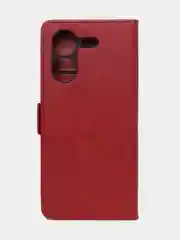 Красный чехол-книжка GQ Lite для Tecno Pova 5 Pro из высококачественной кожи