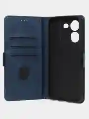 Синий чехол-книжка GQ Lite для Tecno Pova 5 Pro из высококачественной кожи