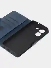 Синий чехол-книжка GQ Lite для Tecno Pova 5 Pro из высококачественной кожи