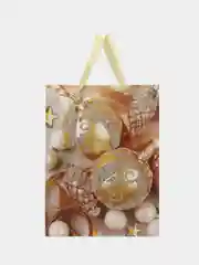 Бежевый пакет подарочный