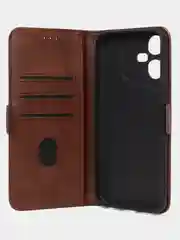 Коричневый чехол-книжка GQ Lite для Tecno Pova Neo 3 из высококачественной кожи