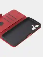 Красный чехол-книжка GQ Lite для Tecno Pova Neo 3 из высококачественной кожи