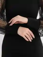 Угольный платье женское летнее  вечернее, с фатиновыми рукавами
