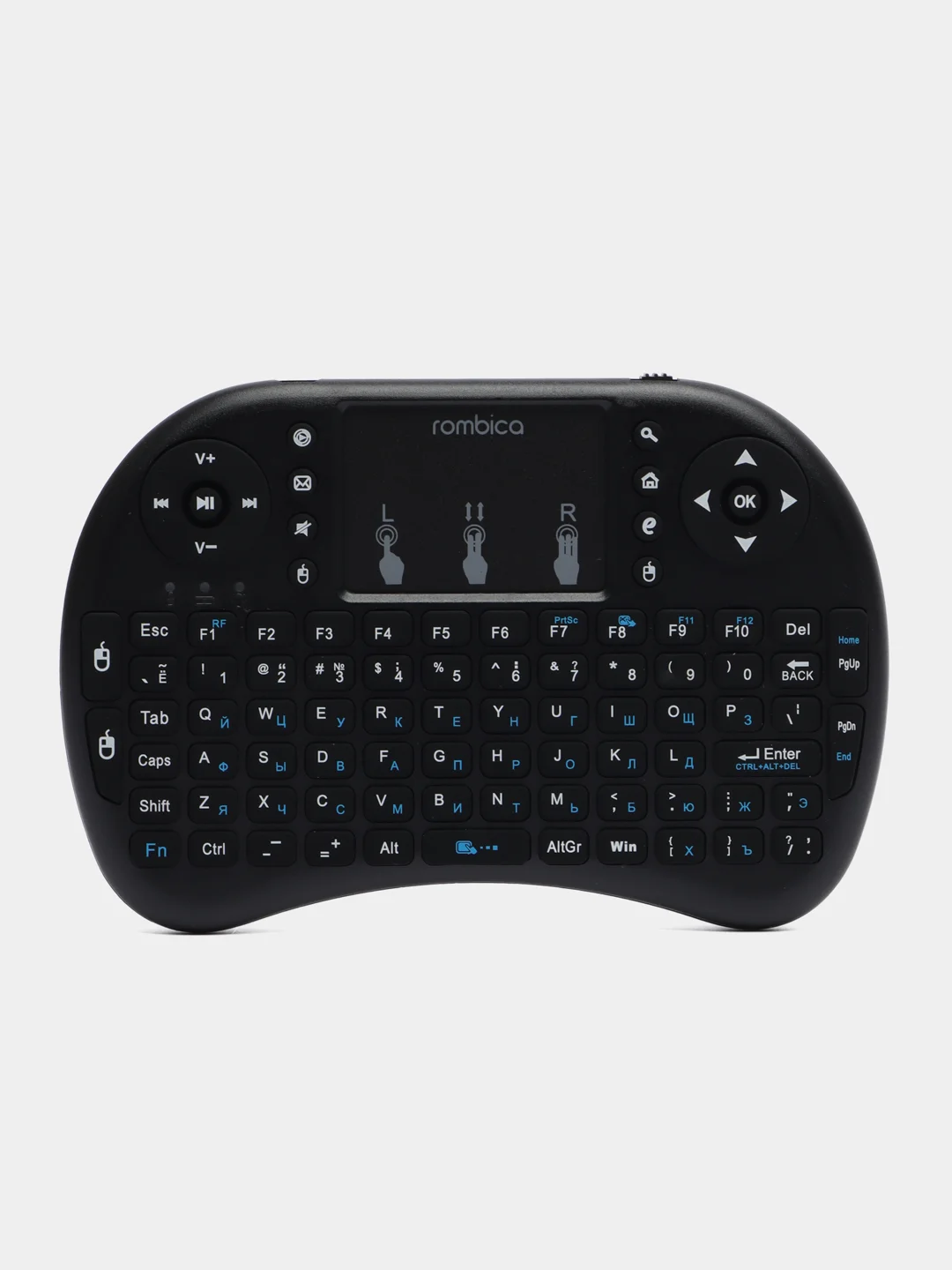 Черный клавиатура беспроводная Rombica Air Touch