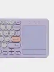 Пурпурный клавиатура беспроводная Olmio WK-35, с тачпадом