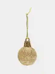 Золотой елочные игрушки, шары, 24 штуки, 3 см